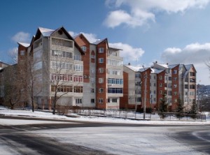 Квартал жилых домов в Октябрьском районе г.Красноярска.