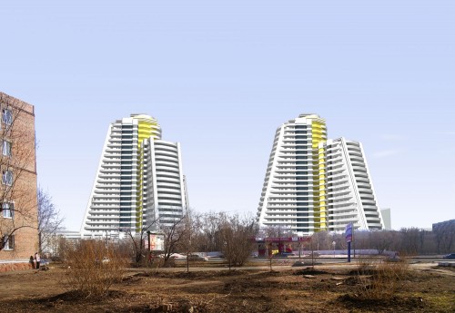 Проект 24 этажных жилых домов по ул.Коломенская в Красноярске