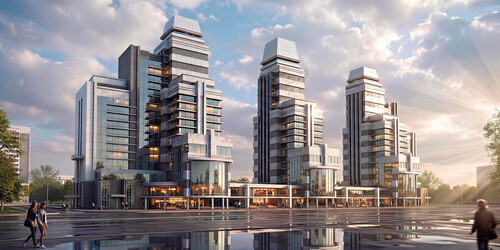 Жилой комплекс между улиц Красной Армии, Ладо Кецховели, Пушкина.