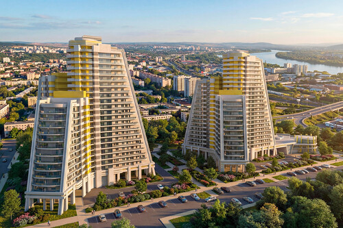 Расположен в уникальной точке Красноярска — с панорамными видами на ре