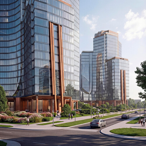 Расположен в уникальной точке Красноярска — с панорамными видами на ре