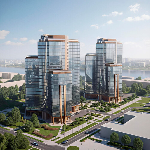 Расположен в уникальной точке Красноярска — с панорамными видами на ре