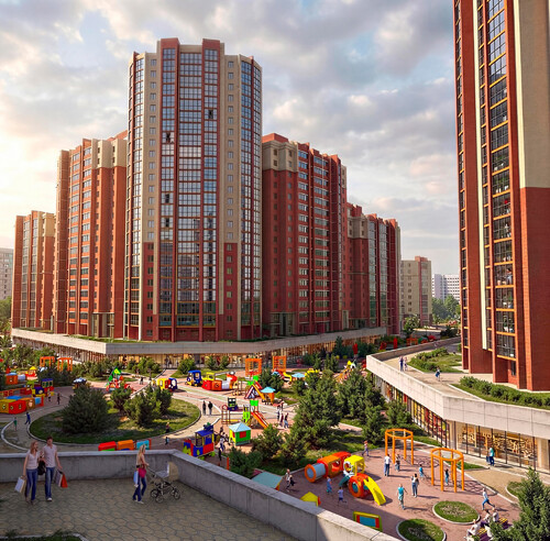Жилой комплекс Фестиваль в мкр.Солнечный г.Красноярска ООО СК "Ре