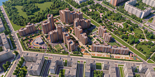 Жилой комплекс Фестиваль в мкр.Солнечный г.Красноярска ООО СК "Ре