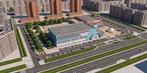 Детский развлекательный центр в г.Красноярске с реконструкцией сквера