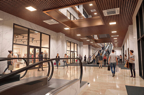 Торгово-развлекательный комплекс с  библиотекой в мкр. Солнечный