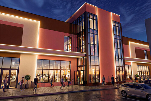 Торгово-развлекательный комплекс с  библиотекой в мкр. Солнечный