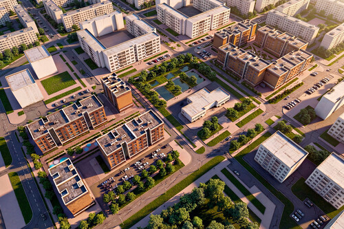 Жилые кварталы «Озеро-парк» в Октябрьском районе г.Красноярска